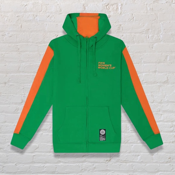 Fifa Other - ZAMBIA WOMEN'S WORLD CUP 2023 GREEN ZIP HOODIE - UNISEX